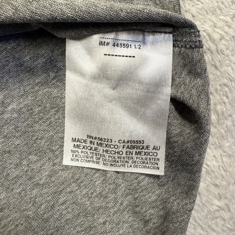 Nike Dri-FIT Long Sleeve Athletic Top Anderson University AU Logo Gray Women's L
